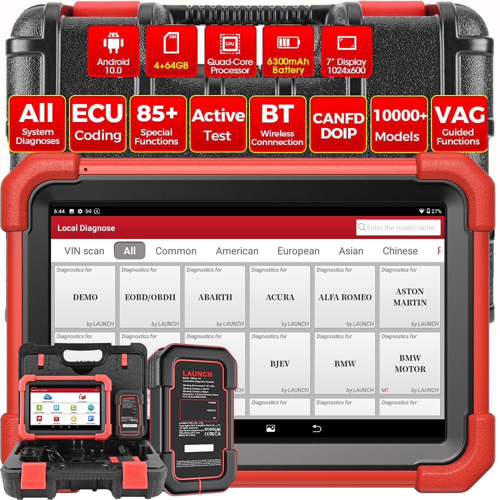 2026 LAUNCH X431 CRP919X BT AUTO OBD2 dispositivo diagnostico TUTTI i sistemi ECU coding DE