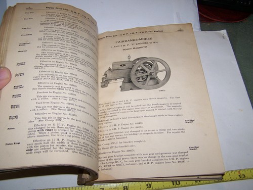 FAIRBANKS MORSE 1 1/2,3,6hp Z Hit Miss Rivenditore Motore a Gas RICAMBI LIBRO Magneto WOW - Foto 7 di 12