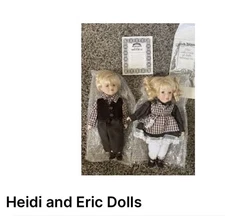 Heidi and Eric Porcelain Doll Set. Wyndham Lane Collection.
