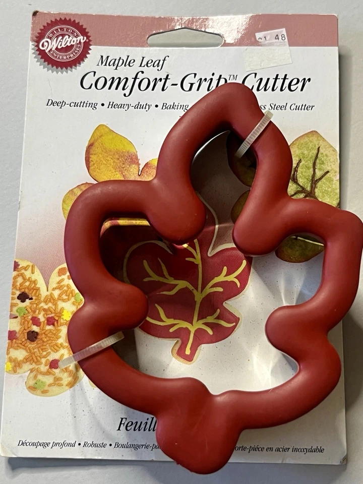 Cortador de galletas Wilton Maple Leaf Comfort Grip Stock Nº 2310-632 | 2000 NUEVO NUEVO CON ETIQUETAS Foto 2 de 4