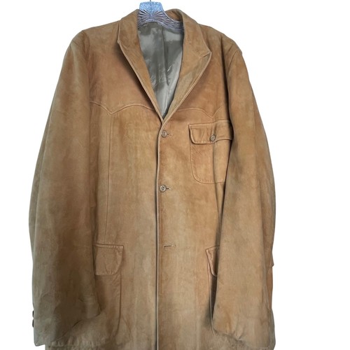 Styled by Scully Western Jacket M Brown Rugged Suede Cowboy Core Fort Worth - Picture 4 of 19