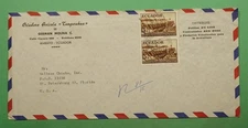 DR WHO 1961 ECUADOR $2.60 REGISTERED AMBATO TO USA w13994