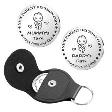 Humorous Decision Coin - Unique Gift for New Parents