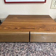 Vintage 2 drawer Cassette Tape Holder Cabinet Storage Case, Holds 40 Tapes