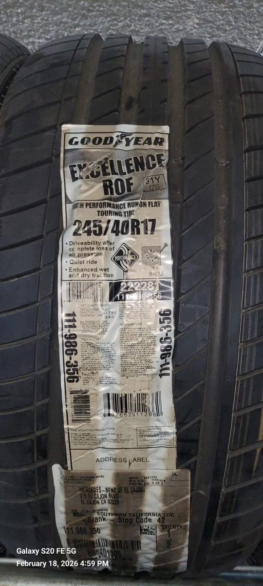 Goodyear 245/40/17 All Season Tires for sale | eBay