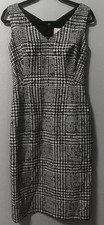 CAROLINA HERRERABlack & White Gingham Jacquard SheathDress Woman’s Size 8