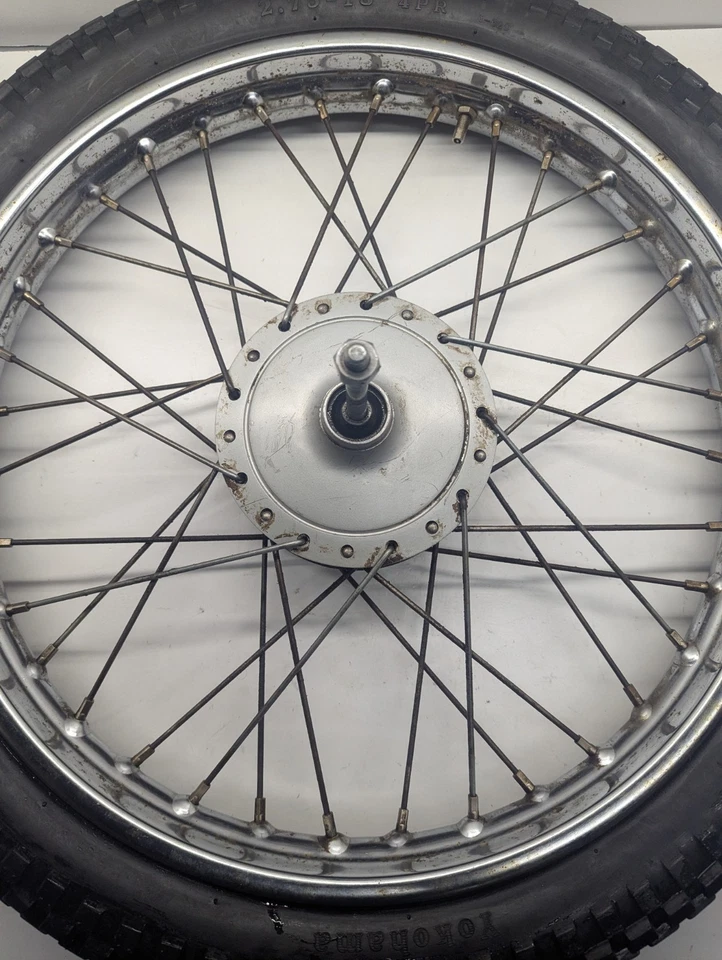 Llanta delantera Kawasaki Ke100 1970-1975 OEM 1970-1975 Foto 2 de 4