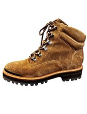 Marc Fisher LTD Womens Daran Suede Lace-Up Hiking Boots Lug Sole Tan Size 9M Box