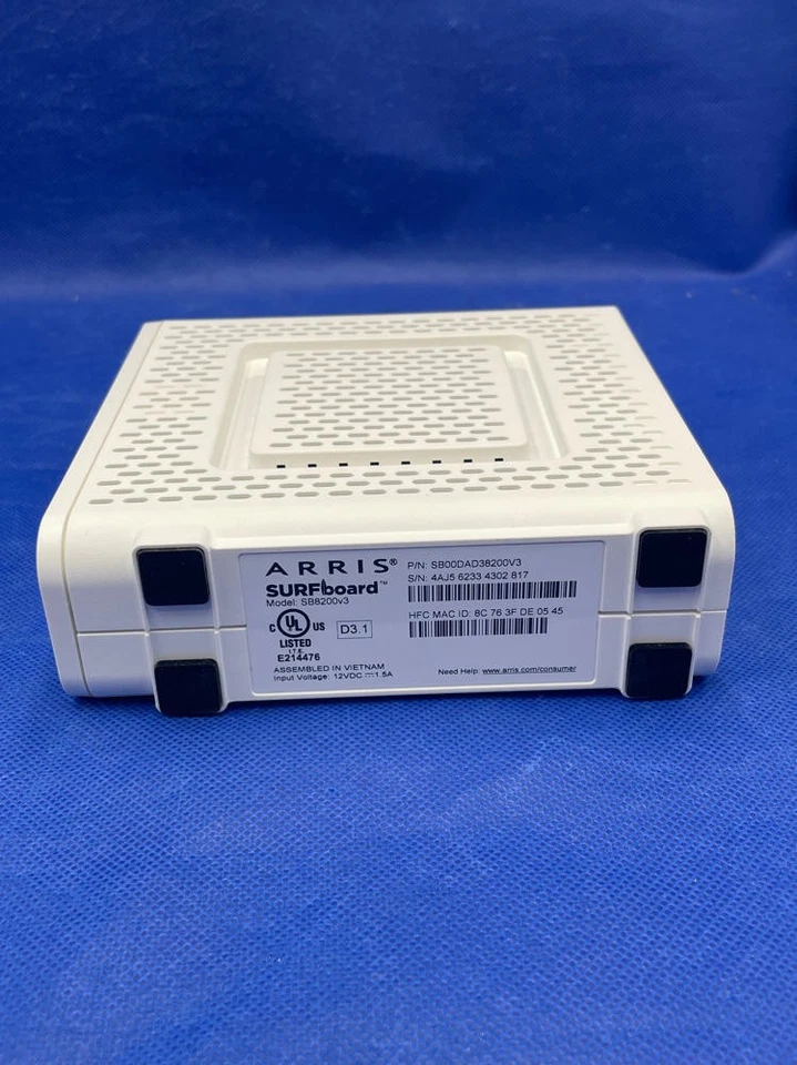 ARRIS (SB8200v3) - Módem por cable - Módem por cable rápido DOCSIS 3.1 32x8 Gigabit LEER Foto 4 de 4