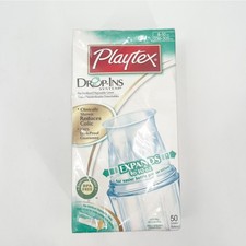 PLAYTEX Drop-Ins System 50 Disposable Liners for Baby New Sealed Packaging