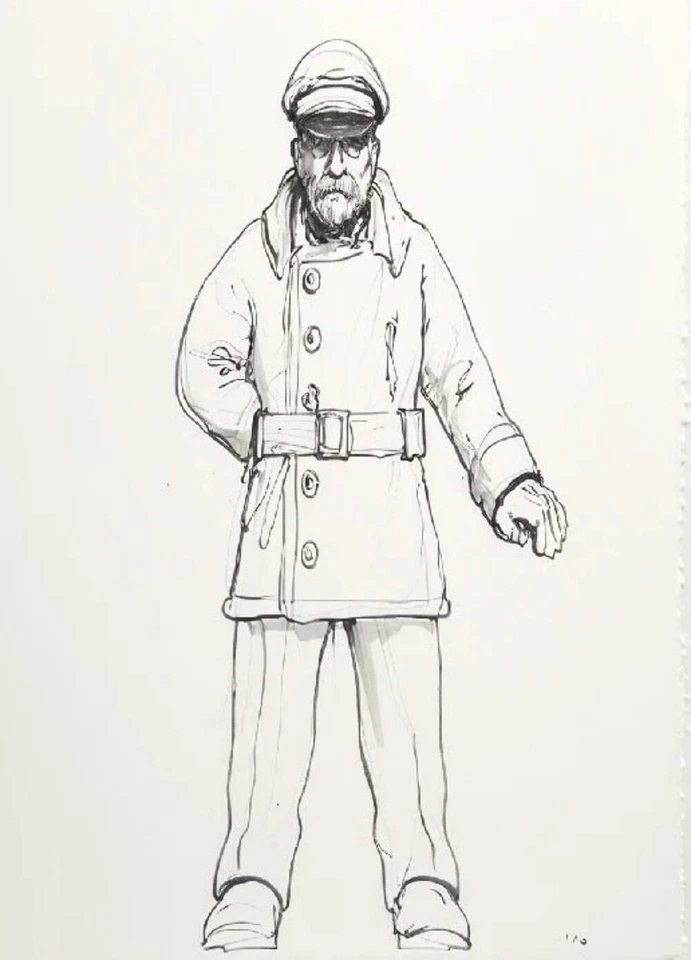 TG63 – Weathered Sea Captain Classic Scale Model Figure - Image 3 of 4