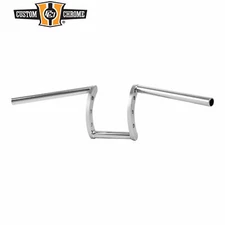 1" Handlebar Z-Bar Fit For Harley Chopper Bobber Softail Dyna Sportster Chrome