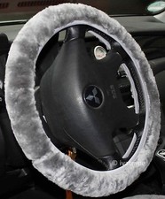 LAMMFELL LENKRAD BEZUG gr bis 39 cm  B  griffige Lenkradhülle Weihnachtsgeschenk