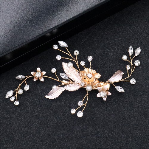 Accessories Alloy Flower Hair Pins Bride Headwear Crystal Hair Clip for Bridal - Picture 9 of 14