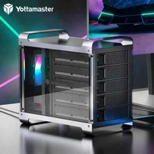 Yottamaster 4 5 Bay Hard Drive Enclosure USB 3.0 For 2.5" 3.5" inch SATA HDD SSD