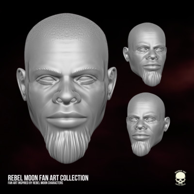 Rebel Moon Titus Djimon Hounsou custom head for action figures