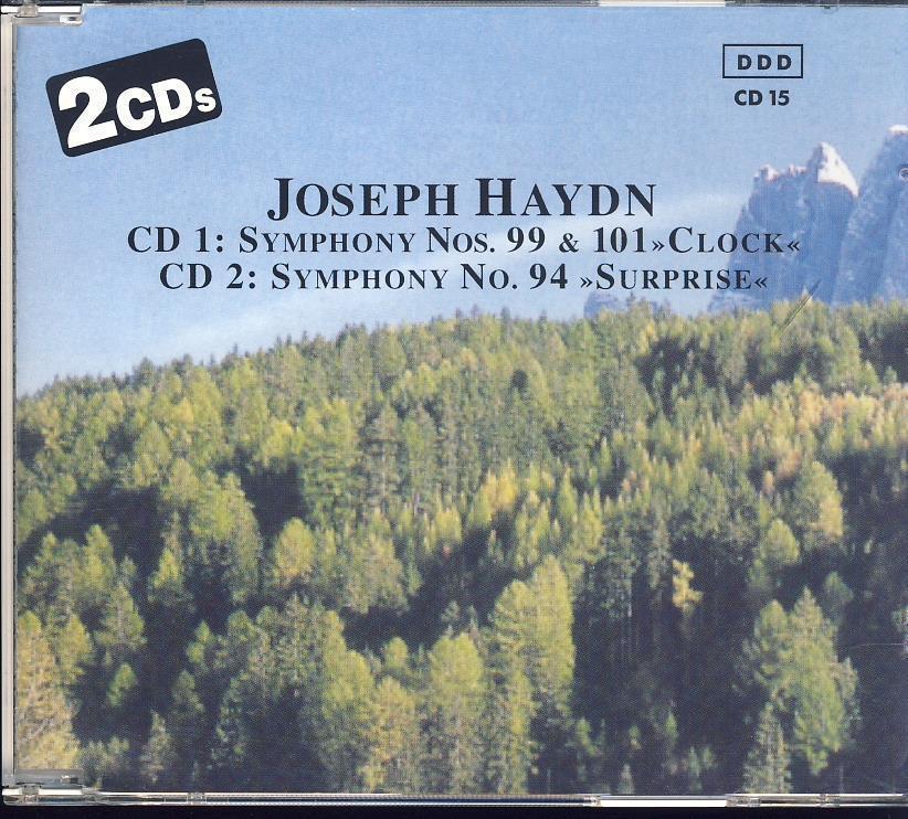 2 CD set: Joseph Haydn symphony 99 & 101 Clock, No 94 Surprise