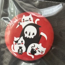 Death's Little Helpers Pet Pinback Button