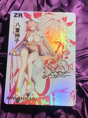 Yae Miko Genshin Impact GODDESS ZR INFLUENCER Anime Girl Holo Card