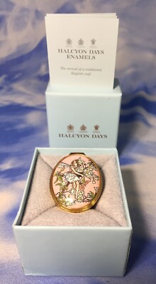 Htf Halcyon Days Enamels Cmb Flower Fairies Blossoms Trinket Box 2004 Euc Ebay