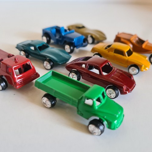 Lot of 8 old metal mini cars made in Hong Kong - Picture 5 of 9