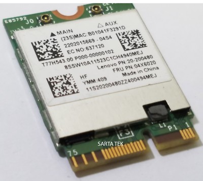 New Broadcom BCM94352Z 802.11ac BT NGFF Lenovo OEM 20200480 04X6020 T77H543.00