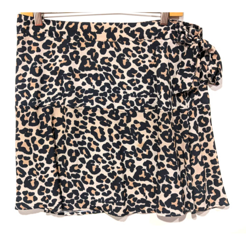 LEOPARD PRINT TOPSHOP Tiered Skirt £6.00 - PicClick UK