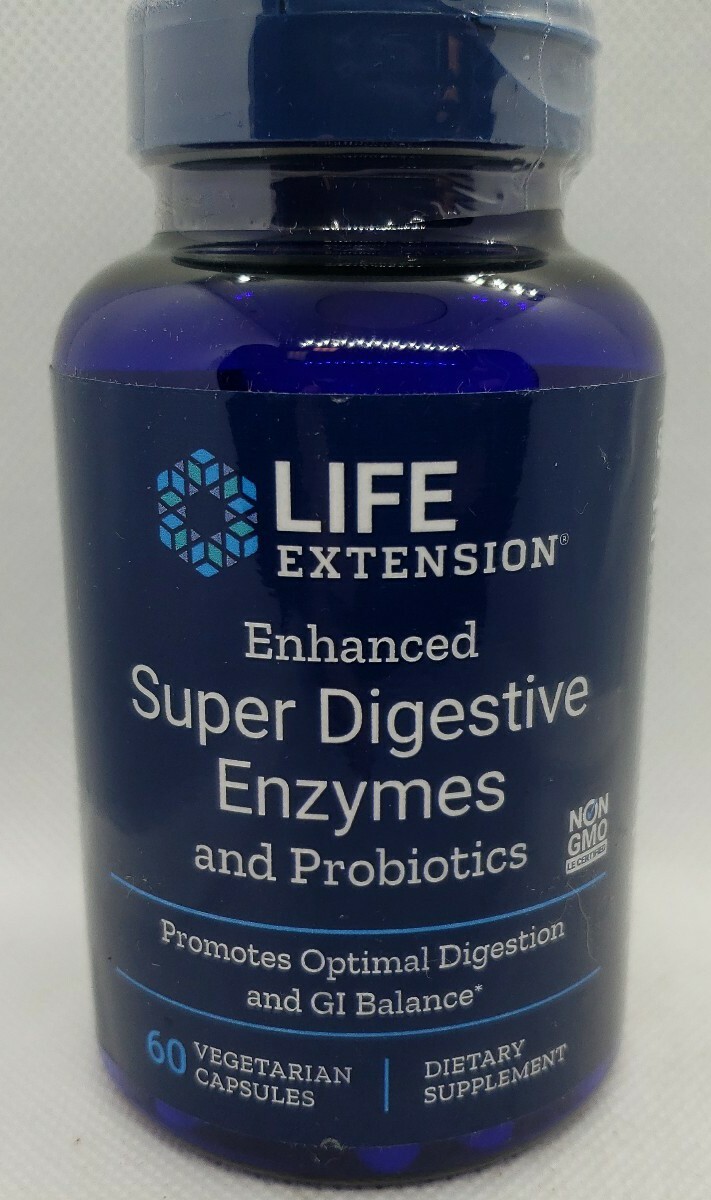 Life Extension Enhanced Super Digestive Enzymes & Probiotics, 60
