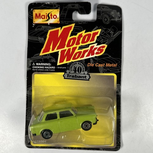 1997 Maisto | Motor Works édition limitée 40 Trabant #15001 métal moulé sous pression *rare* - Photo 1 sur 6