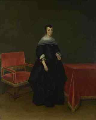 Blechschild Gerard Ter Borch Portrait Of Hermanna Van Der Cruis A4 12x8 Aluminium