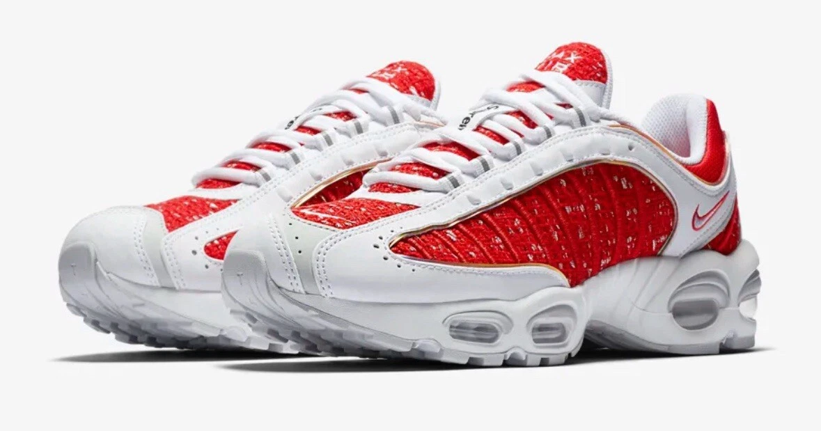 Nike Air Max Tailwind 4 Supreme White Men’s Size 9.5 US AT3854 100 FREE SHIPPING