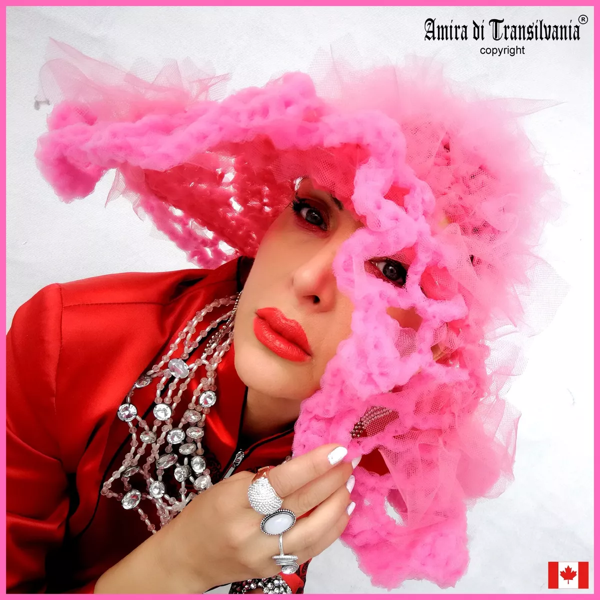 hat woman fashion accessories head pieces sun protection summer holiday set pink