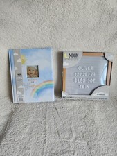 New newborn baby boy / girl baby shower gift set of letterboard  memory book