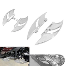Chrome Driver Passenger Floorboards Foot Pegs For Harley Softail Fat Boy Touring