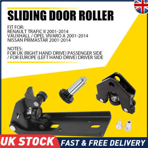3PCS For Vauxhall Vivaro Door Roller Set Left Side 93451715 Mk2 X82 2014 - 2019 - Picture 19 of 20