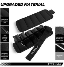 ZTTENLLY Adjustable Ankle Weights 1 To 2/5/10/20 LBS Pair, 10 lbs per Foot 20lb