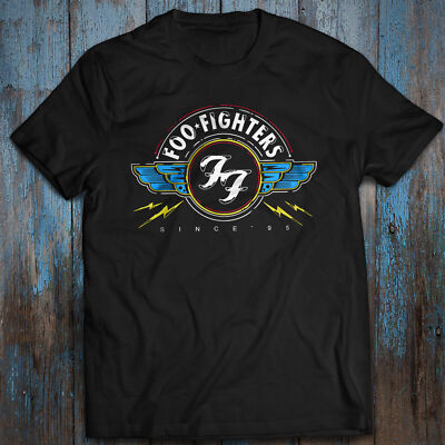 Classic Men's Cotton T-shirt Rock Tee Dave Grohl Foo Fighters Concert Music