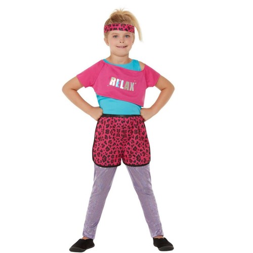 Niño Niña 80's Ropa Gimnasio Relax Disfraz Halloween - Imagen 1 de 1