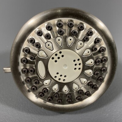 Waterpik 4 Spray Pattern Showerhead in Brushed Nickel Finish