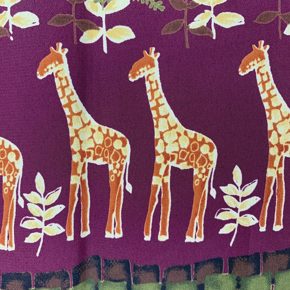 New African Hi Fashion Fabrics 5 yds MuuMuu Kaftan Giraffes Zebras Poly Rayon - Image 4 of 4