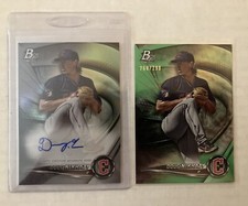 2022 BOWMAN PLATINUM TOP70 DOUG NIKHAZY TOP PROSPECT AUTO AND GREEN BASE /299