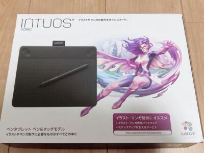 Wacom Intuos Comic CTH-490/K1 Pen & Touch Tablet S Size Black Box Tested Working