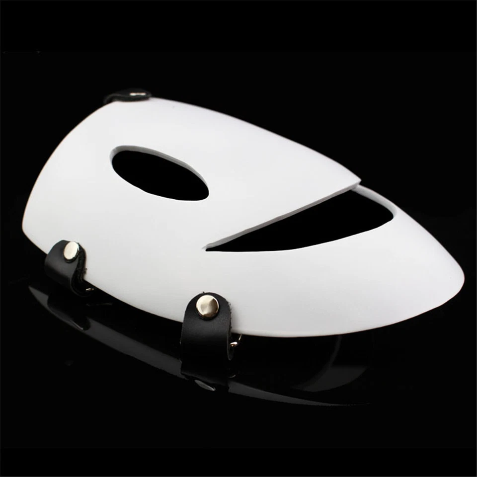 Horror Scary Smiling Happy Face Mask For Halloween Cosplay Party Costume Prop - Image 4 of 4