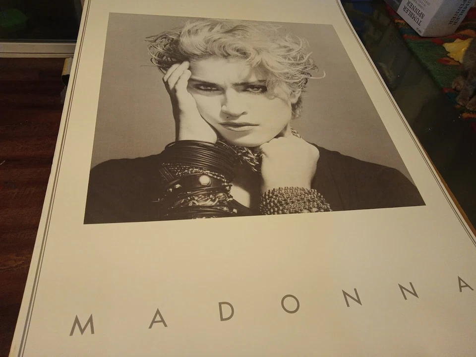 PÓSTER LITOGRÁFICO PROMOCIONAL ULTRA RARO DE MADONNA 1983 Foto 2 de 4