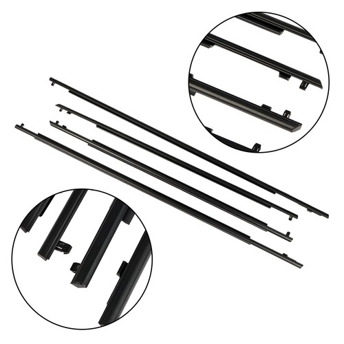 For 2010-2015 Toyota Prius Front Rear Set Door Belt Moulding Weatherstrips New - Picture 2 of 9