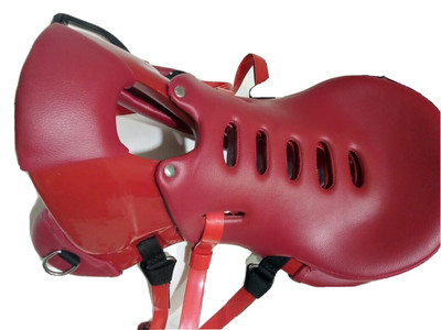 Endurance Red Leather with Full Covered Softie Horse Saddle 16'' All sizes