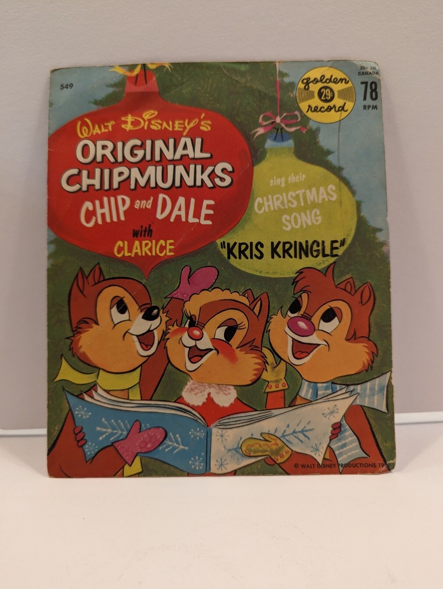Walt Disney 78 RPM Original Chipmunks Chip & Dale With