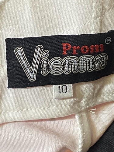 Vienna Prom Long Lace Gown Pink AB Crystal Accent Waist Size 10 NWT - Picture 10 of 10