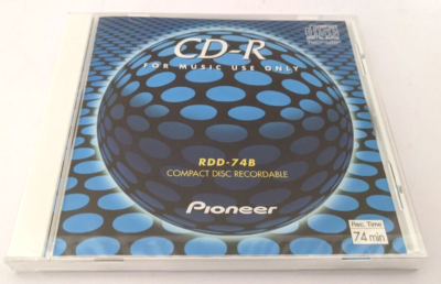 Pioneer RDD-74B Audio CDR CD-R Recordable Audio Compact Disc 74min 