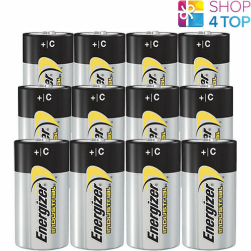 12 ENERGIZER C ALKALINE LR14 BATTERIE 1.5V INDUSTRIAL BABY R14 MN1400